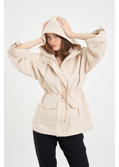 Kolu Katlamalı Trençkot