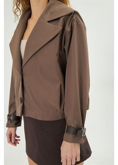 Kruvaze Suya Dayanıklı Trençkot 