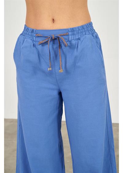 Lastikli Palazzo Pantolon