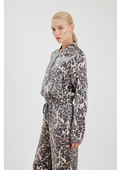 Leopar Desenli Ceket