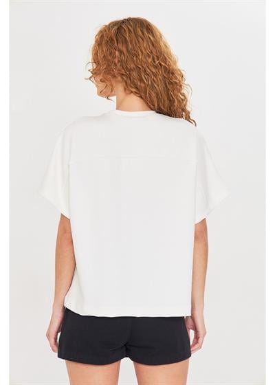 Önü Taşlı Kolsuz Modal T-Shirt