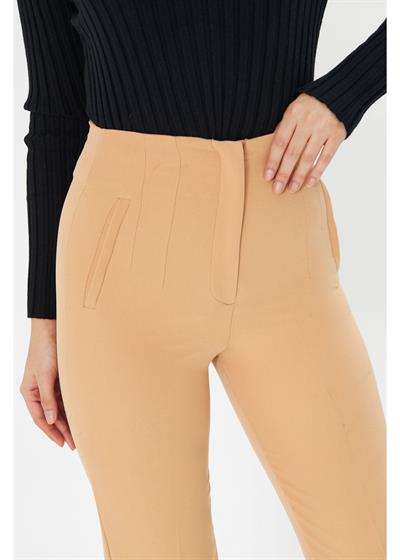 Pensli Yüksek Bel Atlas Pantolon 