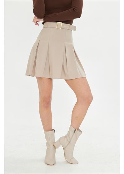 Pileli Poliviskon Etek 