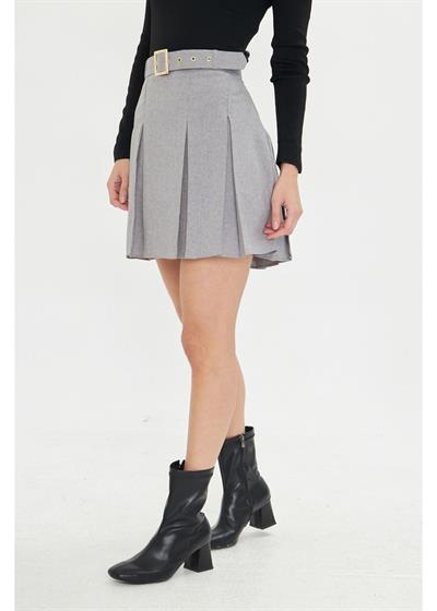 Pileli Poliviskon Etek 