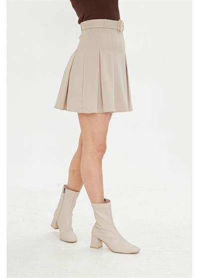 Pileli Poliviskon Etek 