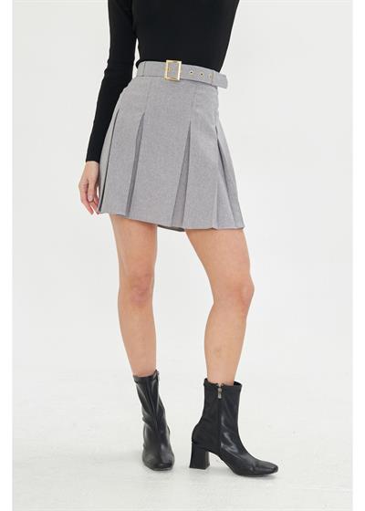 Pileli Poliviskon Etek 