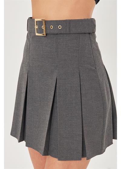 Pileli Poliviskon Etek 