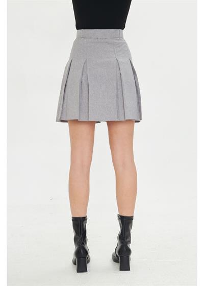 Pileli Poliviskon Etek 