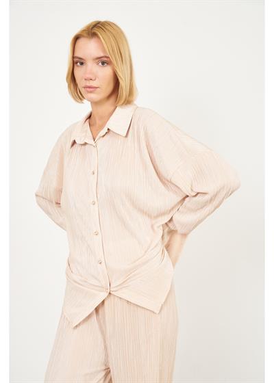 Piliseli Örme Gömlek 