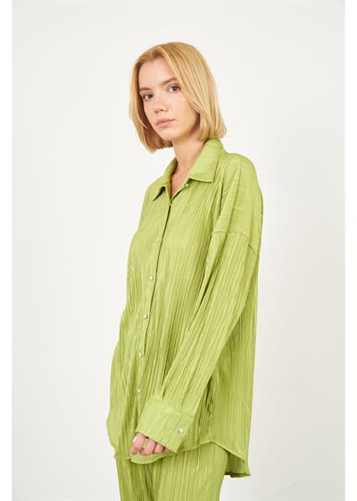 Piliseli Örme Gömlek 