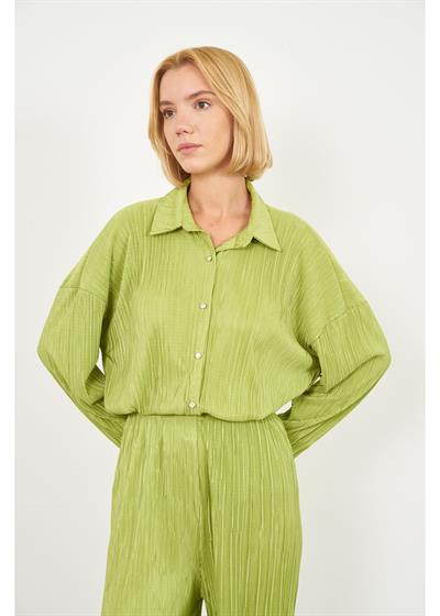 Piliseli Örme Gömlek 