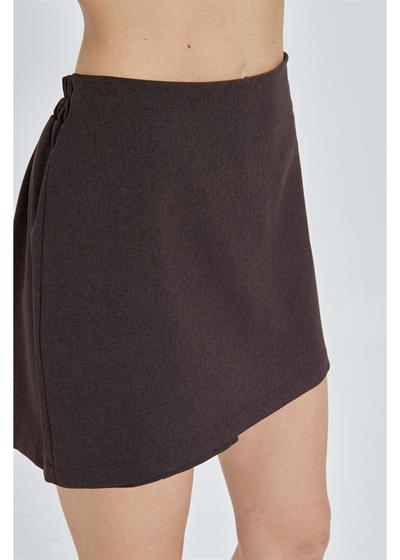 Poliviskon Şort Etek 