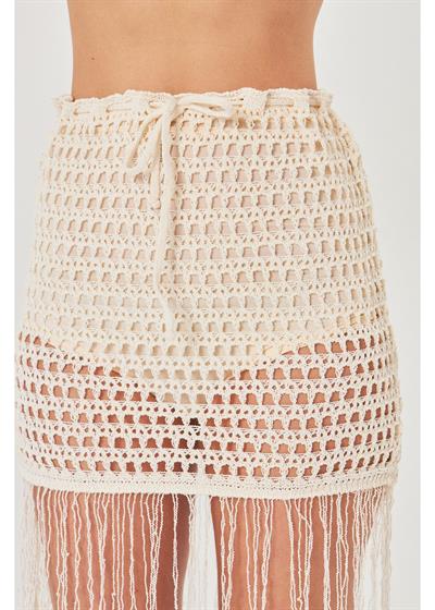 Püsküllü Ajurlu Etek 