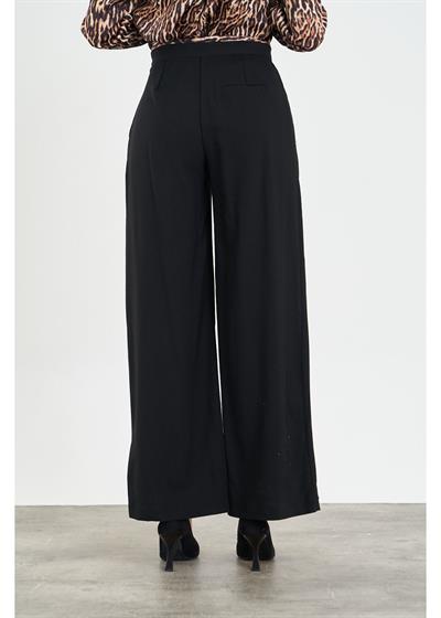 Saten Leopar Garnili Poliviskon Pantolon