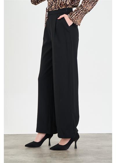 Saten Leopar Garnili Poliviskon Pantolon