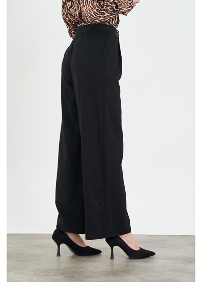 Saten Leopar Garnili Poliviskon Pantolon