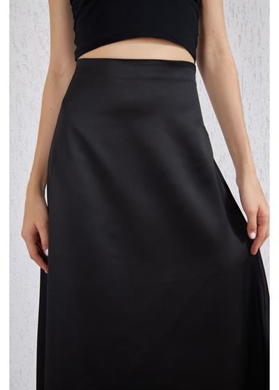 Saten Uzun Etek