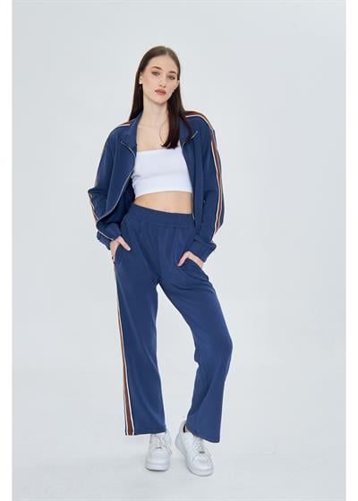 Şeritli Modal Eşofman Altı