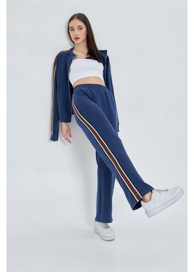 Şeritli Modal Eşofman Altı