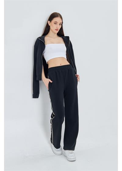 Şeritli Modal Eşofman Altı