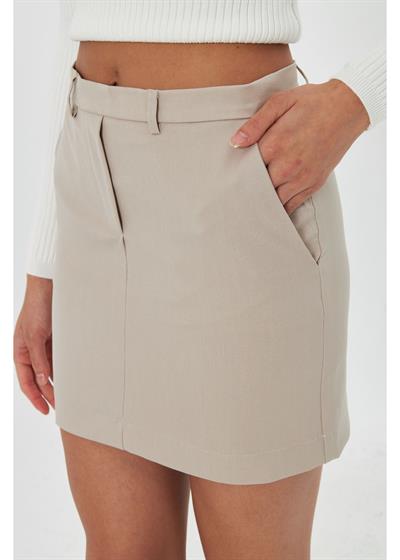 Süs Patletli Kısa Etek 