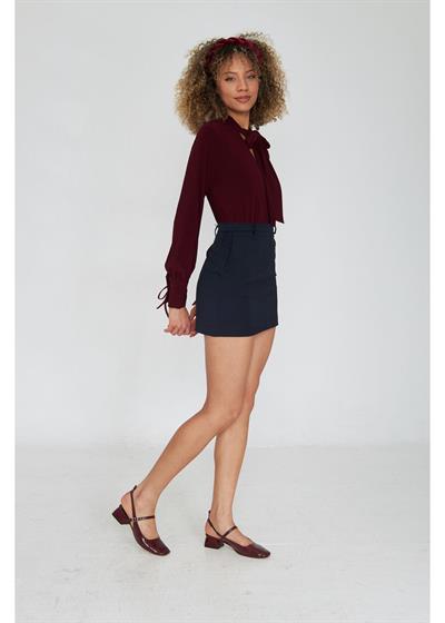 Süs Patletli Kısa Etek 