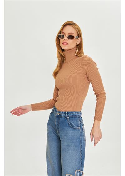 Tam Balıkçı Yaka Kazak 