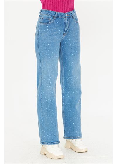 Taşlı Palazzo Jean Pantolon 