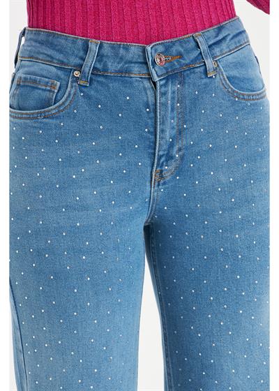 Taşlı Palazzo Jean Pantolon 