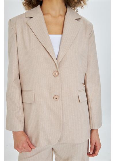 Üç Cepli Düğmeli Poliviskon Ceket 