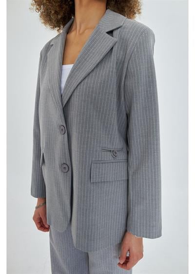 Üç Cepli Düğmeli Poliviskon Ceket 