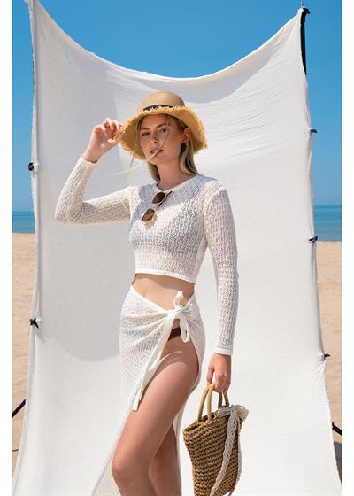 Uzun Kollu Ajurlu Bluz