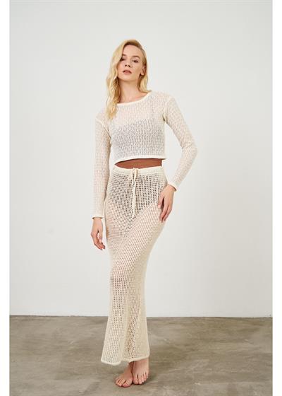 Uzun Kollu Ajurlu Bluz