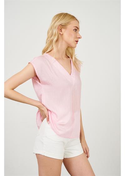V Yaka Sıfır Kol Bluz