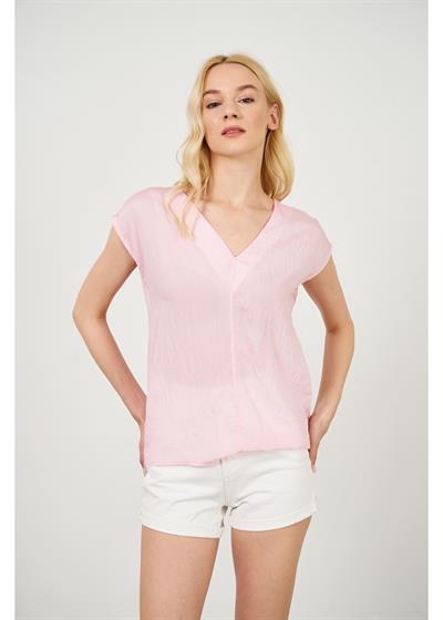 V Yaka Sıfır Kol Bluz