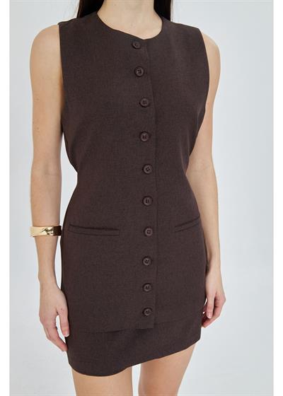 Yanı Kemerli Poliviskon Yelek 