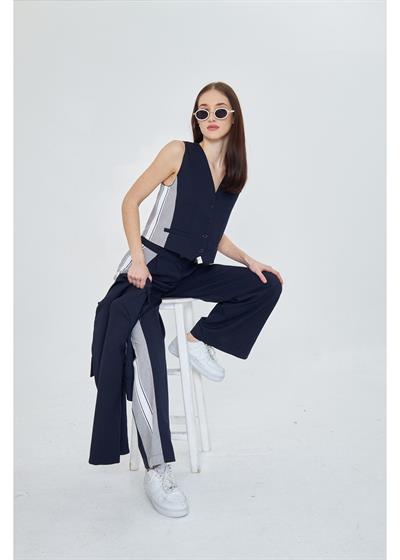 Yanları Şeritli Garnili Pantolon 