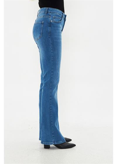 Yüksek Bel İspanyol Jean Pantolon 