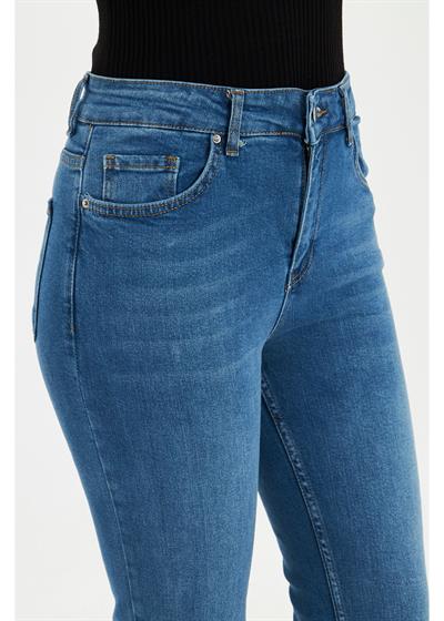 Yüksek Bel İspanyol Jean Pantolon 