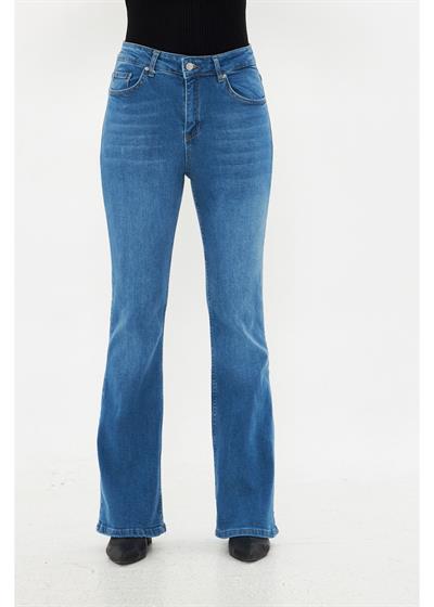 Yüksek Bel İspanyol Jean Pantolon 