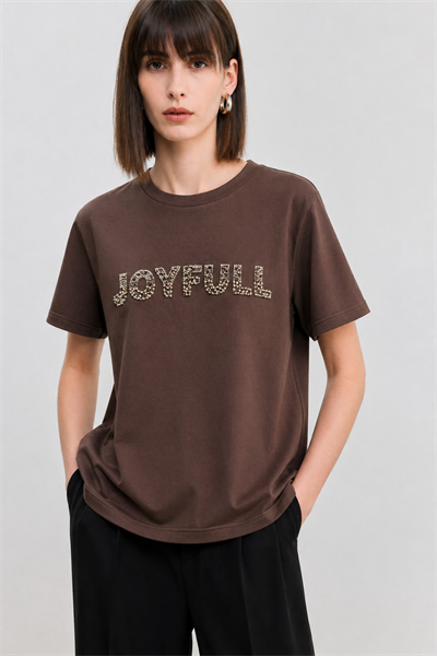 Joyfull Baskılı Modal Tişört