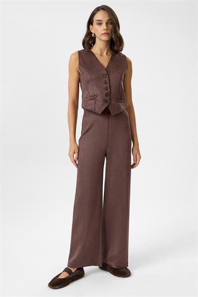 Beli Lastikli Süet Pantolon