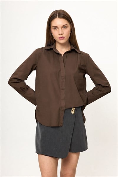 Oversize Poplin Gömlek