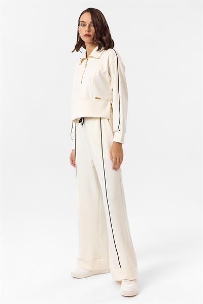 Yarım Fermuarlı Modal Sweatshirt