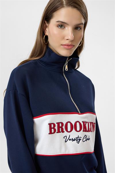 Brooklyn Baskılı Sweatshirt