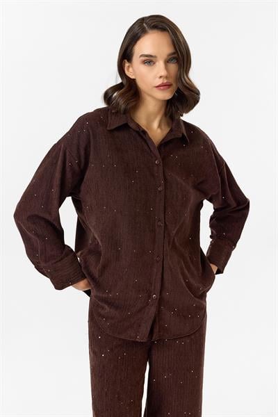 Çizgili Pullu Gömlek