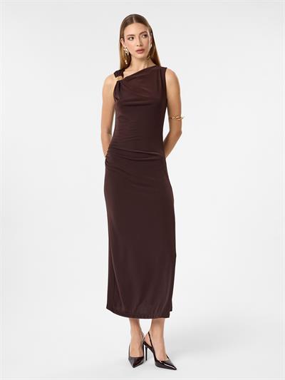 Toka Detaylı Sandy Elbise