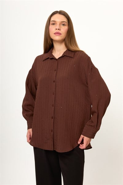 Çizgili Pullu Gömlek