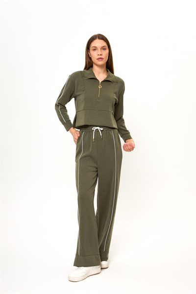 Yarım Fermuarlı Modal Sweatshirt