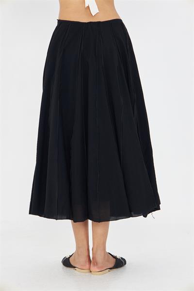 Parçalı İnce Midi Etek